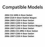 Passenger Right Side Front Door Window Door Glass Compatible with Mercedes Benz C230 / C240 / C280/ C320 / C32 AMG / C350 / C55AMG 4 Door Sedan 2004-2007 Models