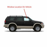 Passenger Right Side Front Door Window Door Glass Compatible with Mitsubishi Montero Sport 1997-2007 Models