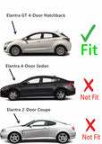 Driver Left Side Front Door Window Door Glass Compatible with Hyundai Elantra GT 4 Door Hatchback 2013-2017 Models