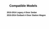 Passenger Right Side Front Door Window Door Glass Compatible with Subaru Legacy 4 Door Sedan / Outback 4 Door Wagon 2010-2014 Models