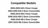Driver Left Side Front Door Window Door Glass Compatible with BMW 650ci 650i M6 2006-2010 Models/ 645ci 2004-2005Models