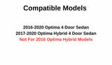 Passenger Right Side Rear Door Window Door Glass Compatible with Kia Optima 2016-2020 / Optima Hybrid 2017-2020 Models