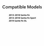 Passenger Right Side Front Door Window Door Glass Compatible with Hyundai Santa Fe 2013-2018 Models / Santa Fe Sport 2013-2018 Models / Santa Fe XL 2019 Models
