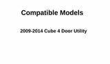 Passenger Right Side Rear Door Window Door Glass Compatible with Nissan Cube 2009-2014 Models
