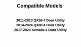 Laminated Passenger Right Side Front Door Window Door Glass Compatible with Infiniti QX56 QX80 2011-2024 / Nissan Armada 2017-2024 Models