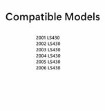 Passenger Right Side Rear Door Window Door Glass Compatible with Lexus LS430 2001-2006 Models