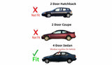 Driver Left Side Front Door Window Door Glass Compatible with Honda Civic 4 Door Sedan 1992-1995 Models