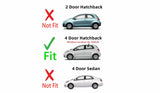 Driver Left Side Rear Door Window Door Glass Compatible with Toyota Yaris 4 Door Hatchback 2006-2011 Models