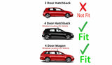 Passenger Right Side Front Door Window Door Glass Compatible with Volkswagen Golf / Golf GTI / e-Golf 4 Door Hatchback/Wagon 2015-2021 Models