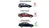 Passenger Right Side Front Door Window Door Glass Compatible with Honda Civic 4 Door Sedan 1992-1995 Models