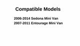 Driver Left Side Front Door Window Door Glass Compatible with Kia Sedona 2006-2014 Models/Hyundai Entourage 2007-2011 Models