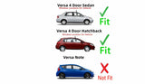 Passenger Right Side Front Door Window Door Glass Compatible with Nissan Versa 4 Door Hatchback 2007-2013 Models / Versa 4 Door Sedan 2007-2011 Models