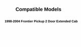 Passenger Right Side Quarter Glass Quarter Window Compatible with Nissan Frontier Pickup 2 Door Extended Cab 1998-2004 Models