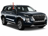 Tempered Passenger Right Side Front Door Window Door Glass Compatible with Hyundai Palisade 2020-2025 Models