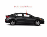 Passenger Right Side Front Door Window Door Glass Compatible with Hyundai Elantra 4 Door Sedan 2017-2020 Models