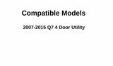 Passenger Right Side Rear Door Window Door Glass Compatible with Audi Q7 2007-2015 Models