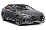 Passenger Right Side Rear Door Window Door Glass Compatible with Hyundai Sonata Plug-in / Sonata Hybrid 2016-2019 Models