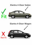 Passenger Right Side Rear Door Window Door Glass Compatible with Hyundai Elantra 4 Door Sedan 2007-2010 Models