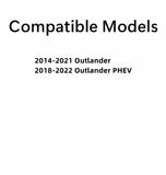 Driver Left Side Rear Door Window Door Glass Compatible with Mitsubishi Outlander 2014-2021 / PHEV 2018-2022 Models