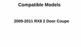 Passenger Right Side Door Window Glass Compatible with Mazda RX8 2009-2011 Models