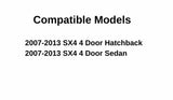 Passenger Right Side Front Door Window Door Glass Compatible with Suzuki SX4 4 Door Hatchback/Sedan 2007-2013 Models