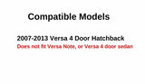 Driver Left Side Rear Vent Window Vent Glass Compatible with Nissan Versa 4 Door Hatchback 2007-2013 Models