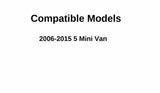 Driver Left Side Rear Sliding Cargo Door Window Door Glass Compatible with Mazda 5 2006-2015 Models