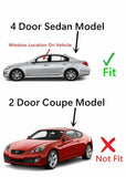Laminated Driver Left Side Front Door Window Door Glass Compatible with Hyundai Genesis 4 Door Sedan 2009-2014 Models
