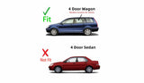 Driver Left Side Rear Door Window Door Glass Compatible with Mitsubishi Lancer 4 Door Wagon 2004-2007 Models