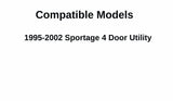 Driver Left Side Quarter Glass Quarter Window Compatible with Kia Sportage 1995-2002 4 Door Models