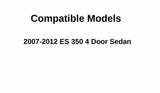 Passenger Right Side Front Door Window Door Glass Compatible with Lexus ES350 4 Door Sedan 2007-2012 Models