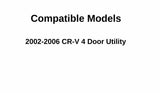 OEM Passenger Right Side Quarter Glass Compatible with Honda CR-V 2002-2006 Models