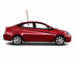 Tempered Passenger Right Side Rear Door Window Door Glass Compatible with Hyundai Accent 4 Door Sedan 2012-2017 Models