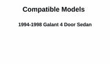 Passenger Right Side Rear Vent Window Vent Glass Compatible with Mitsubishi Galant 1994-1998 Models
