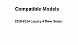 Passenger Right Side Rear Door Window Door Glass Compatible with Subaru Legacy 4 Door Sedan 2010-2014 Models