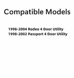 Driver Left Side Rear Door Window Door Glass Compatible with Isuzu Rodeo 1998-2004 Models/Honda Passport 1998-2002 Models