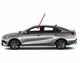 Driver Left Side Front Door Window Door Glass Compatible with Kia Forte 2019-2024 4-Door Sedan Models