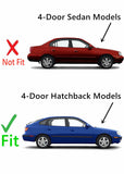 Passenger Right Side Rear Door Window Door Glass Compatible with Hyundai Elantra 4 Door Hatchback 2001-2006 Models