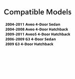 Driver Left Side Front Door Window Door Glass Compatible with Chevrolet Aveo & Aveo5 2009-2011 Models/Pontiac G3 2006-2009 Models