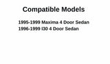 Driver Left Side Rear Vent Glass Vent Window Compatible with Nissan Maxima/Infiniti I30 4 Door Sedan 1995-1999 Models