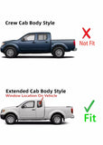 Driver Left Side Rear Quarter Window Quarter Glass Compatible with Suzuki Equator Extended Cab 2009-2012 Models/Nissan Frontier Pickup Extended Cab 2005-2021