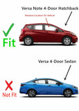 Passenger Right Front Door Window Door Glass Compatible with Nissan Versa Note 4 Door Hatchback 2014-2019 Models