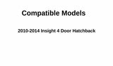 Passenger Right Side Front Door Window Door Glass Compatible with Honda Insight 4 Door Hatchback 2010-2014 Models