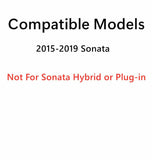 Driver Left Side Rear Door Window Door Glass Compatible with Hyundai Sonata 4-Door Sedan 2015-2019 Models (Not For Sonata Hybrid)