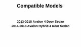 Laminated Passenger Right Side Front Door Window Door Glass Compatible with Toyota Avalon 2013-2018 Models
