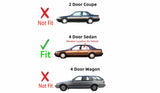 Driver Left Side Rear Door Window Door Glass Compatible with Honda Accord 4 Door Sedan 1990-1993 Models