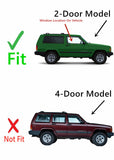 Passenger Right Side Door Window Door Glass Compatible with Jeep Cherokee 2 Door Utility 1997-2001 Models