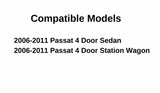 Passenger Right Side Front Door Window Door Glass Compatible with Volkswagen Passat 4 Door Sedan 2006-2011 Models