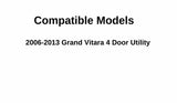 Passenger Right Side Front Door Window Door Glass Compatible with Suzuki Grand Vitara 2006-2013 Models