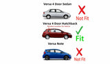 Passenger Right Side Rear Vent Window Vent Glass Compatible with Nissan Versa 4 Door Hatchback 2007-2013 Models